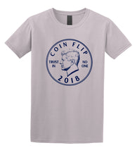 Grey/Navy Coin Flip Logo T-Shirt